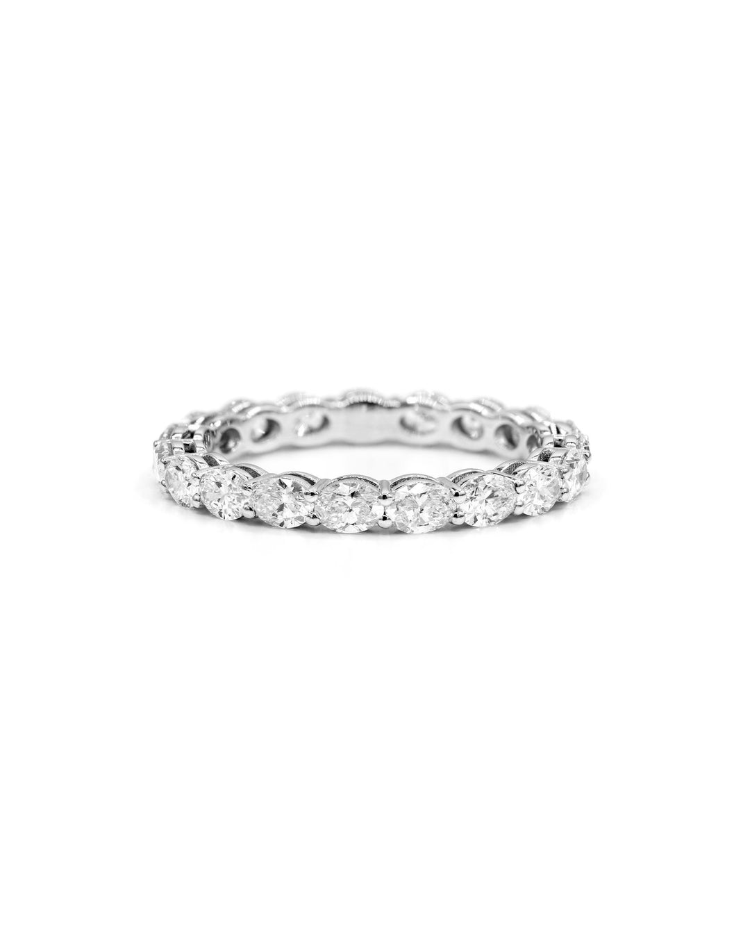 1.7ct Oval Eternity Ring - East to West