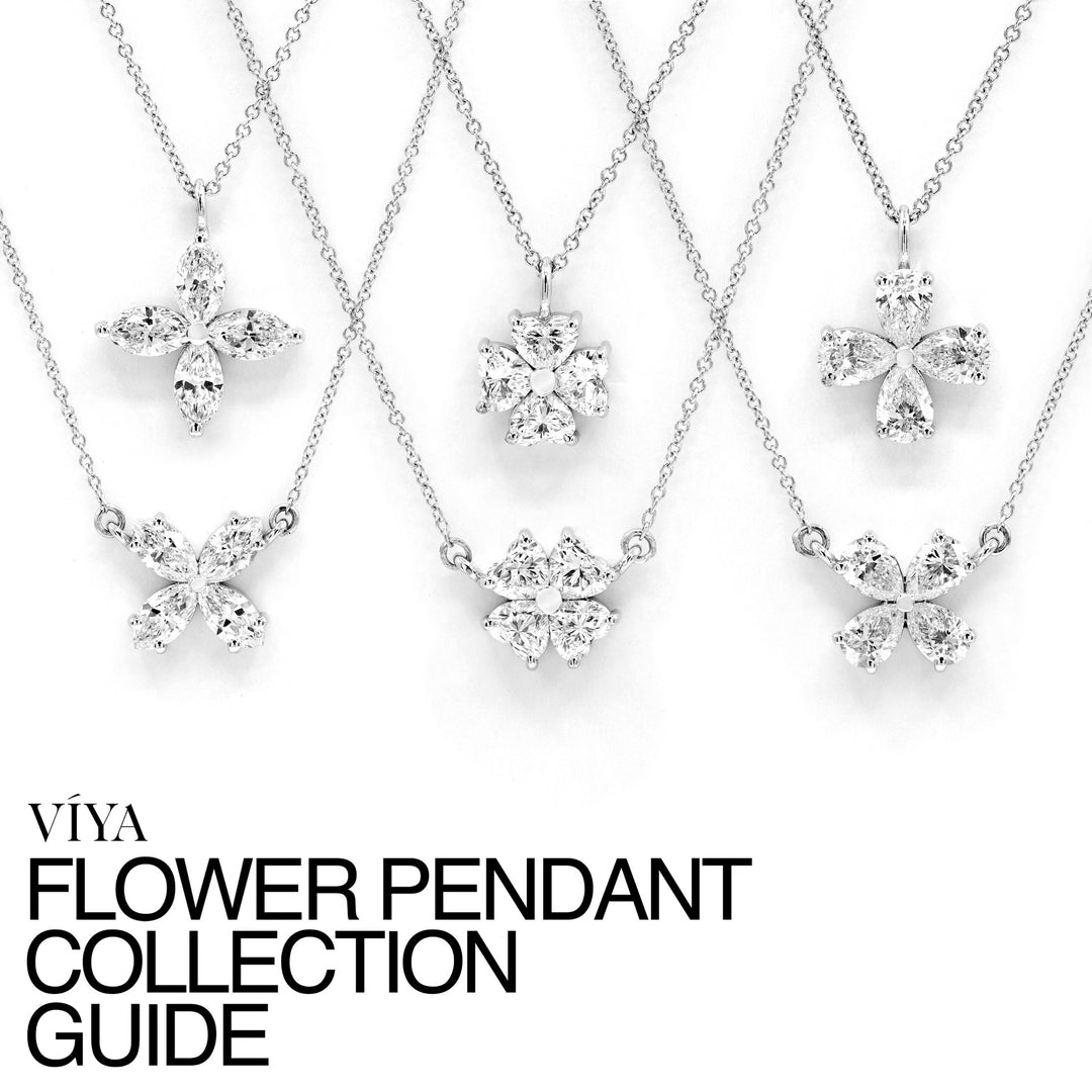 Diamond Flower Pendant Collection