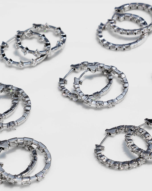 Diamond Hoop Earrings Collection