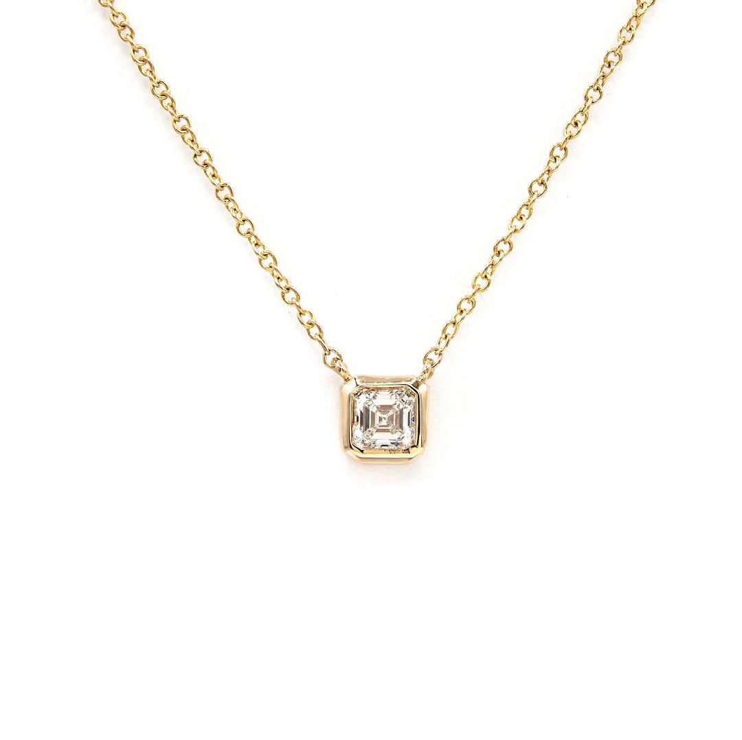 Asscher Pendant - Bezel