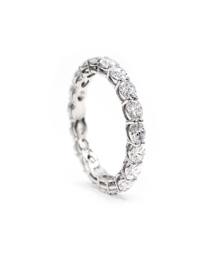 1.7ct Oval Eternity Ring - East to West