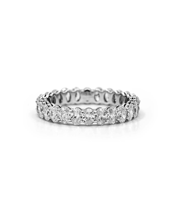 2.2ct Oval Eternity Ring - North to South