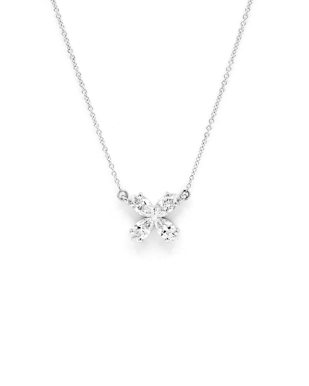 Marquise Flower Pendant - Double Jump Ring